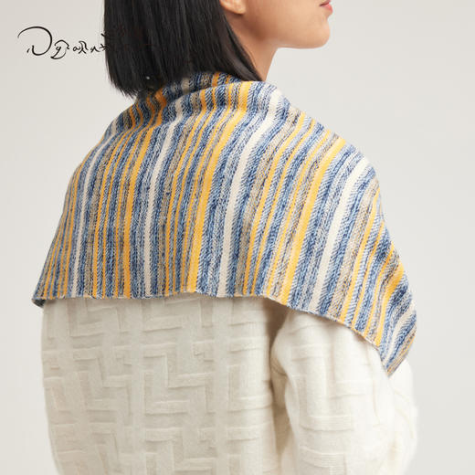 西藏手工氆氇羊绒流苏围巾SJF95P557W 江孜系列 商品图1