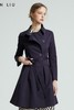 VIVIAN LIU R2313108春女装新款单排扣系腰带翻领收腰长袖风衣 商品缩略图5