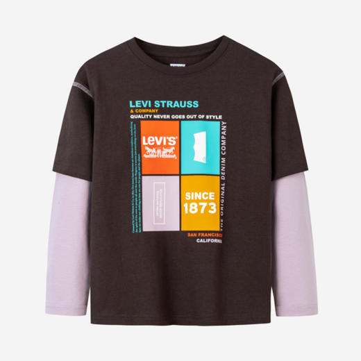 LEVIS 秋 大童小童 儿童童装长袖T恤 LVB-FF-J727 商品图4