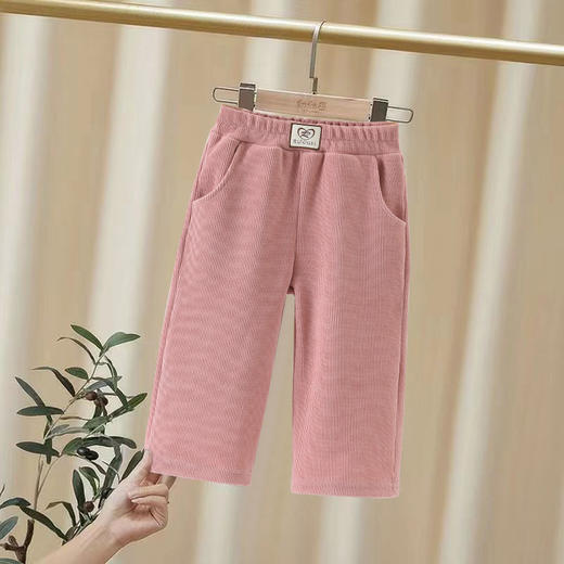 【女童雪尼尔长裤】女童裤子春秋季新款阔腿裤儿童洋气外穿弹力直筒裤秋冬休闲裤 商品图2