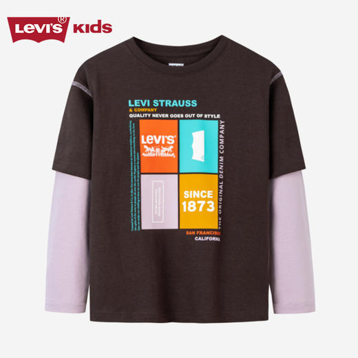 LEVIS 秋 大童小童 儿童童装长袖T恤 LVB-FF-J727 商品图0