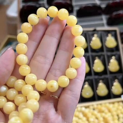 蜜蜡单圈手串-圆珠 商品图0