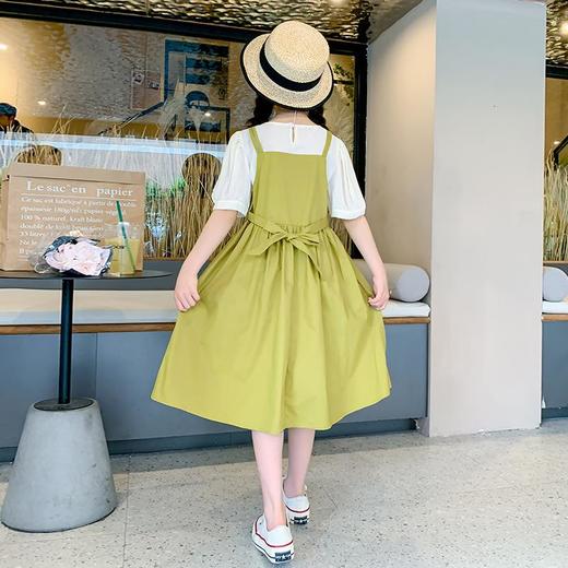 女童夏装连衣裙2023新款洋气女孩假两件吊带裙童装夏季儿童公主裙 商品图3