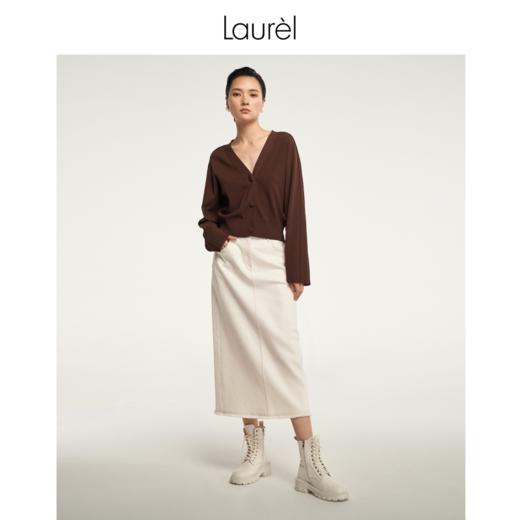 【长绒棉】Laurel23劳芮环保牛仔直身半裙 LWL343Q00700 商品图1