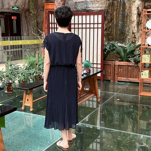 圣媛女装  时尚优雅假两件压褶连衣裙SA220L38 商品图2