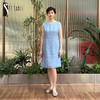 圣三利女装 新款天然亚麻无袖修身款连衣裙SL2017110 商品缩略图0