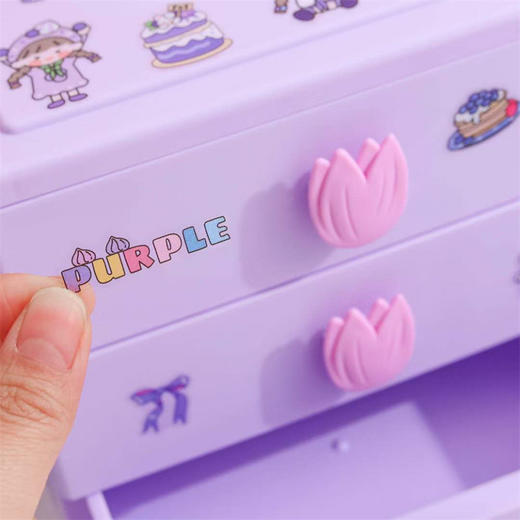 摩克MK-6304小圆子 浆果蛋糕-郁金香三层收纳 商品图3