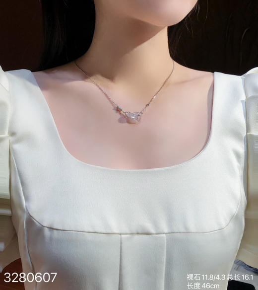 3280607，双环锁骨链。具体价格微信咨询 商品图4