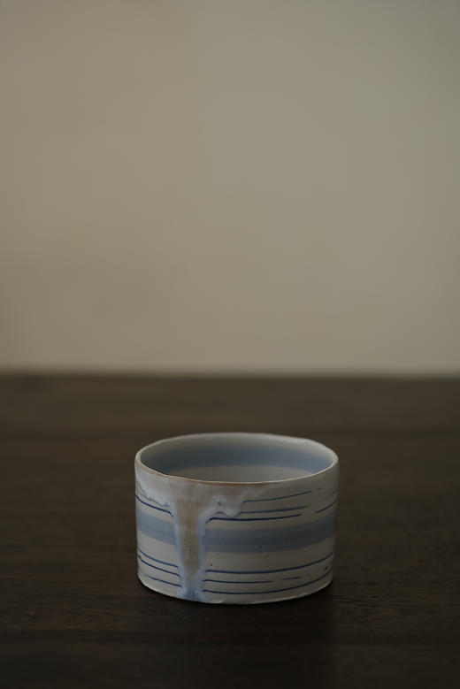 中田雄一34青灰轮线陶筒 商品图0