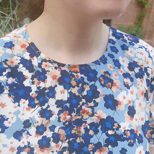 圣三利女装新春夏季中长款花色连衣裙SL2017115 商品图5