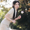 2023春夏新款短袖长款旗袍连衣裙 复古改良少女年轻款旗袍民国风 商品缩略图0