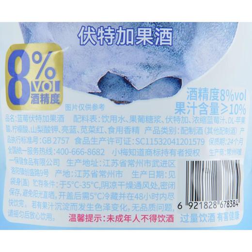 小梅知道蓝莓伏特加风味酒308ml/袋 商品图2