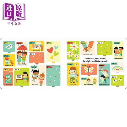 【中商原版】陶冶性情的100天 100 Days Of Kindness 英文原版 亲子纸板书 儿童绘本图画书 精品绘本 进口图书 亲子童书读物 商品图4