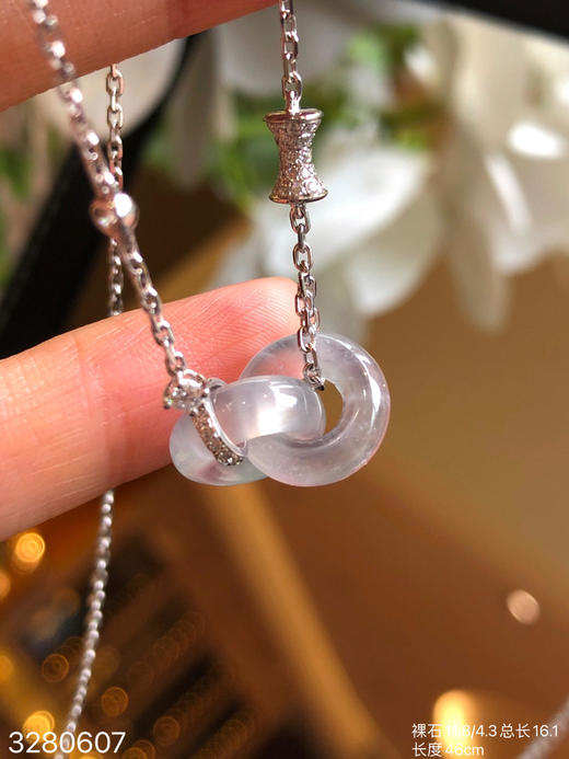 3280607，双环锁骨链。具体价格微信咨询 商品图5