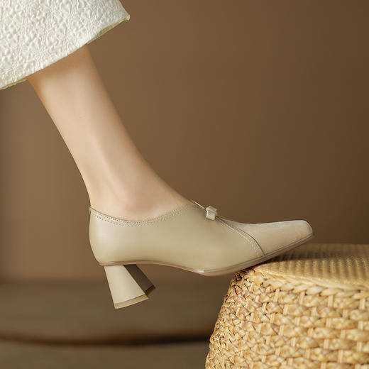 优雅百搭，里外全头层皮深口单鞋ZYY-A447 商品图2