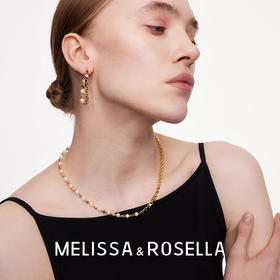 MELISSA&ROSELLA  双生系列立体方块链条珍珠项链/手链/耳坠