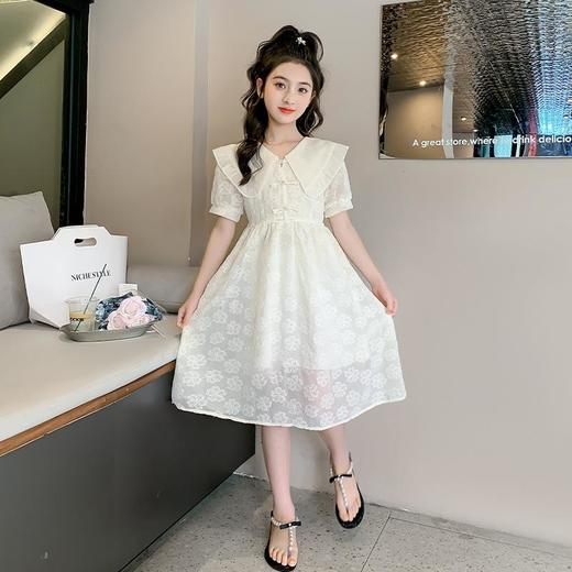 女童夏装汉服连衣裙2023新款中国风裙子夏季女孩公主裙儿童旗袍裙 商品图0