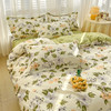 【热卖推荐】自然醒全棉床上四件套100纯棉小清新被套床笠宿舍卡通床单三件套床品NH128 商品缩略图4