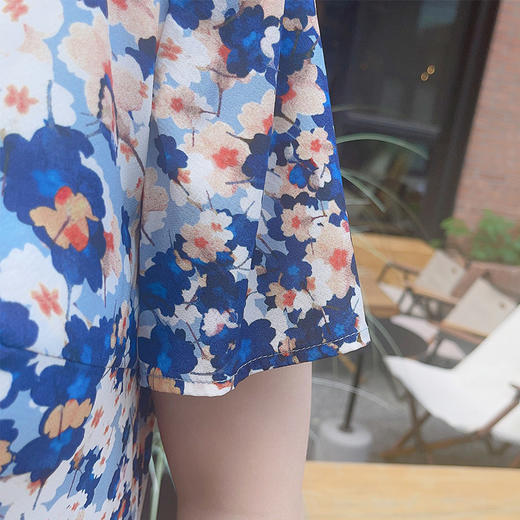 圣三利女装新春夏季中长款花色连衣裙SL2017115 商品图4