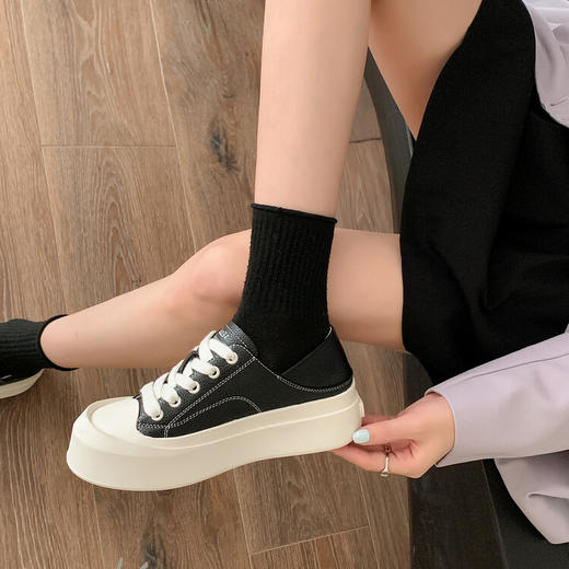 西村名物2023年秋季新款超轻软底舒适百搭小白鞋D23CM32401 商品图1