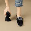 法式简约，平头拼色蝴蝶结低跟单鞋XY6778 商品缩略图10