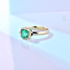 【倾心】方形祖母绿戒指  CB12305106