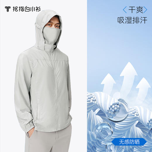 拇指白小衫UV无感防晒皮肤衣-男款/女款-A1 商品图1