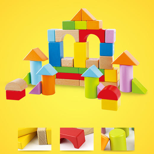 Hape40块益智积木E8306 商品图0