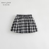 马克珍妮秋装新款 女童学院格子百褶半身裙 儿童短裙231501 商品缩略图1