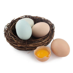【粉壳绿壳鸡蛋组合装】橘园鲜鸡蛋 五谷喂养新鲜鸡蛋草鸡蛋柴鸡蛋整箱发货