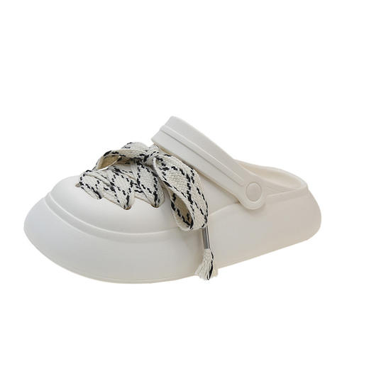 厚底洞洞鞋女外穿，夏季新款可爱卡通小个子绑带包头凉拖CH-S-2057 商品图4