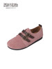 西村名物2023秋季新款圆头法式软底舒适牛皮扣平底简约单鞋34251 商品缩略图2