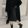 【亏本清仓】THE SOWING  INS风进口轻奢绵羊皮 压格中长半裙 （不支持退换）[福利品] 商品缩略图2