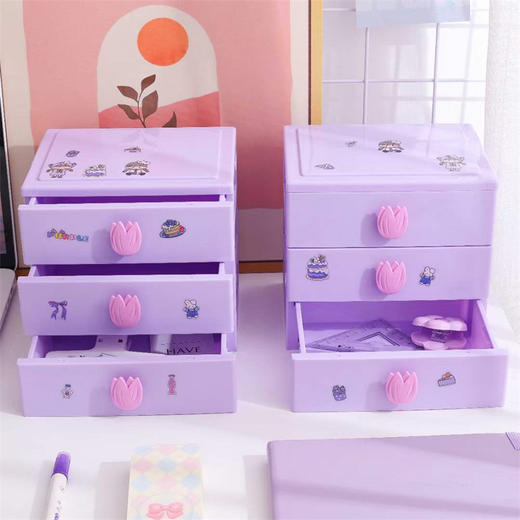 摩克MK-6304小圆子 浆果蛋糕-郁金香三层收纳 商品图4