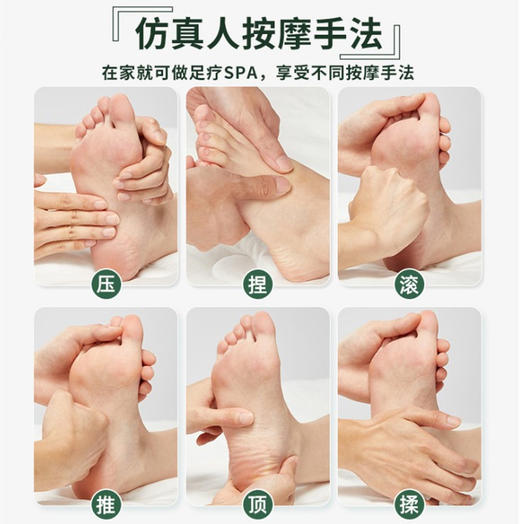 【把脚泡在温泉里！按摩折叠足浴盆】暖足泡走疲惫，一键启动长辈不烦！可折叠泡脚桶，家用电动按摩加热泡脚盆洗脚盆 商品图3