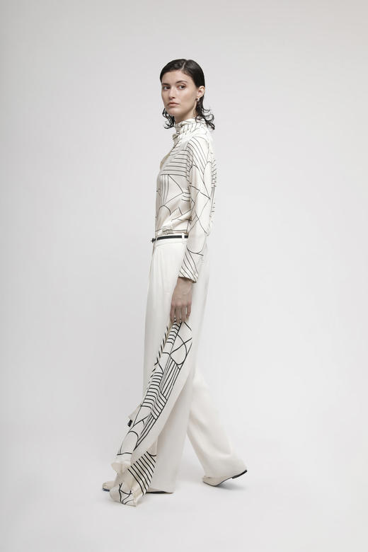 BYARN 真丝印花衬衫 商品图2