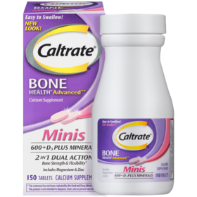 【保税仓】美国 CALTRATE钙尔奇 迷你钙+维生素D3（含矿物质）150粒/盒 紫盒