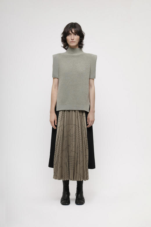 BYARN logo百褶裙 商品图0