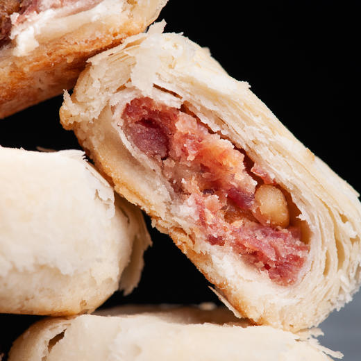 【暴雪云腿酥】280克（35克*8块）/现做现发/减糖、减油配⽅/精华⽪馅⽐1:1/ 手工制作 商品图0