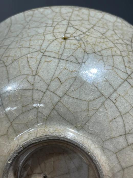 黑胎哥窑灰青釉葵口碗，顺丰包邮 商品图7