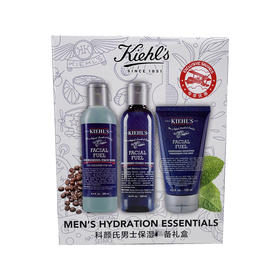 Kiehls科颜氏男士套装活力洗面奶水乳三件套 QM