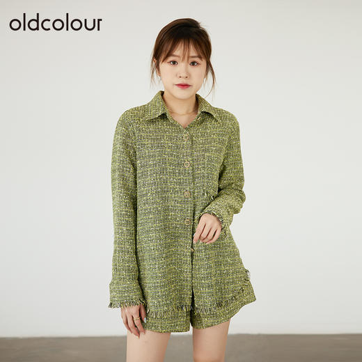 oldcolour2022秋季商场同款宽松显瘦高级感小众外套通勤O32042247 商品图0