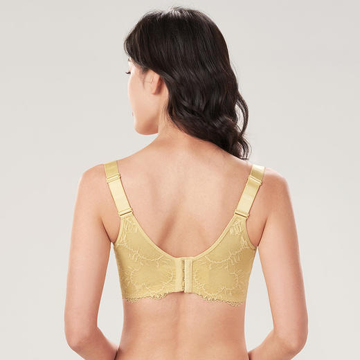 都市丽人舒软挺塑C杯适穿蕾丝调整型文胸超薄款3/4杯塑身文胸无钢圈内衣四排扣LJ33M2 商品图2