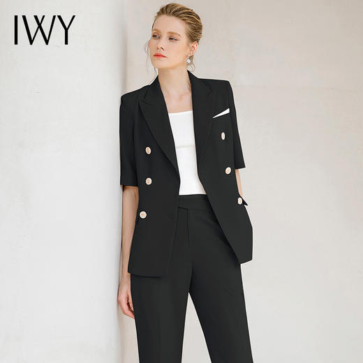 IWY/黑色西装套装女时尚气质职业装232022CP1 商品图1