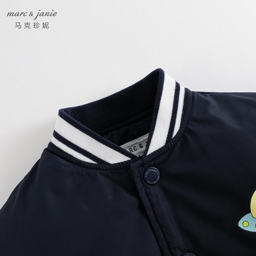 【三防】马克珍妮秋装新款 男童趣味外星人印花棒球服外套231259 商品图2