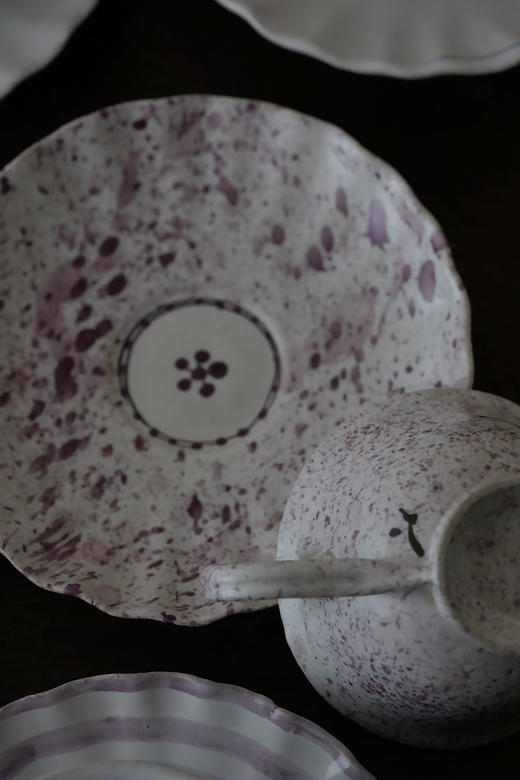 中田雄一88Demi咖啡套杯 紫斑纹 商品图2