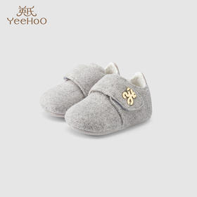 英氏儿童鞋宝宝步前鞋磨毛魔术贴鞋子2023秋季新款YFXHJ3P190A