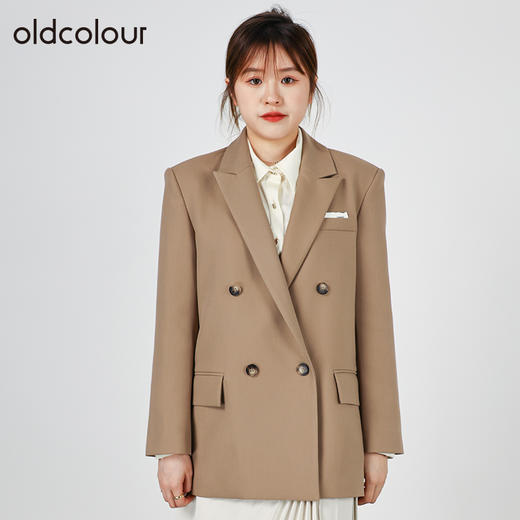 oldcolour2022秋季商场同款气质时尚商务休闲西装外套女O32048283 商品图3