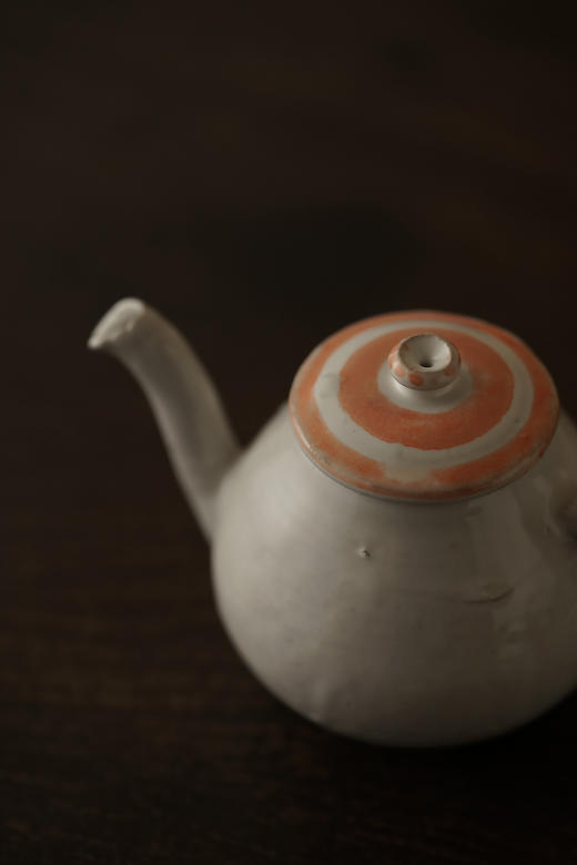 中田雄一60明橙轮线盖茶壶 商品图1