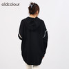 oldcolour欧珂秋季休闲黑色带帽套头长袖卫衣女O33103340 商品缩略图4